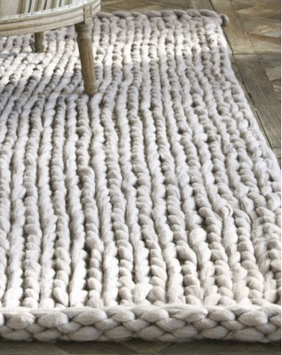 Inspiration. Knit Rugs.