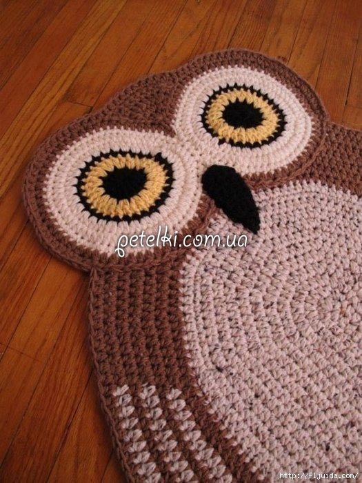 Owl Crochet Rug
