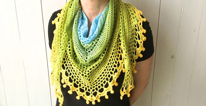 Bright Crochet Shawl