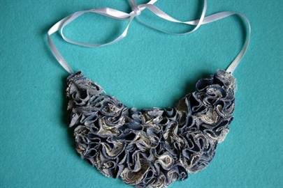 ​Stylish Denim Necklace