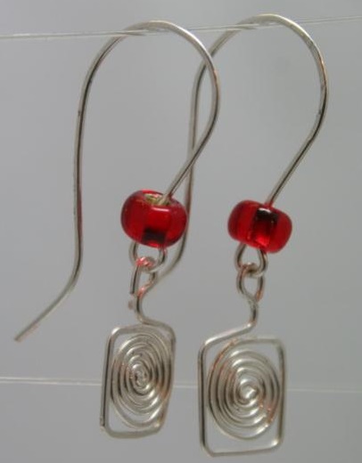 ​Wire "Maze" Earrings