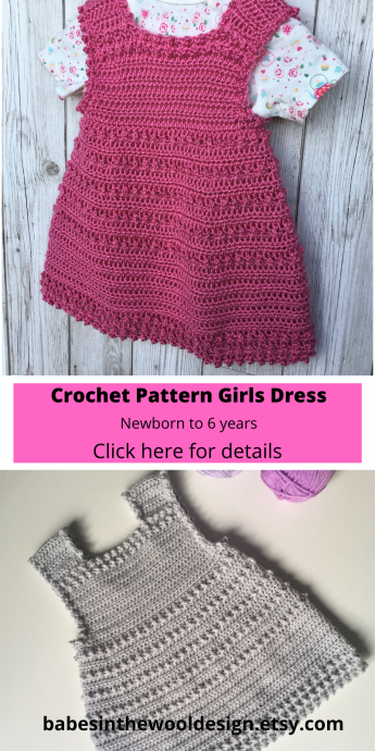 Inspiration. Knit and Crochet Pinafores.