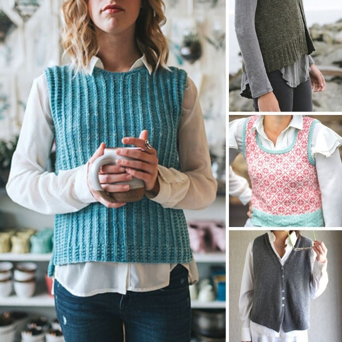 Inspiration. Knit Vests.