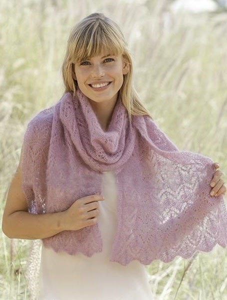 Relief Zigzag Summer Scarf