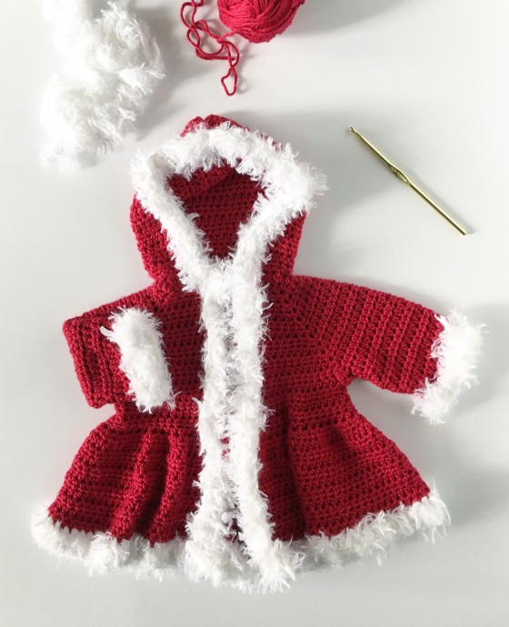 Helping our users. ​Baby Santa Crochet Coat.