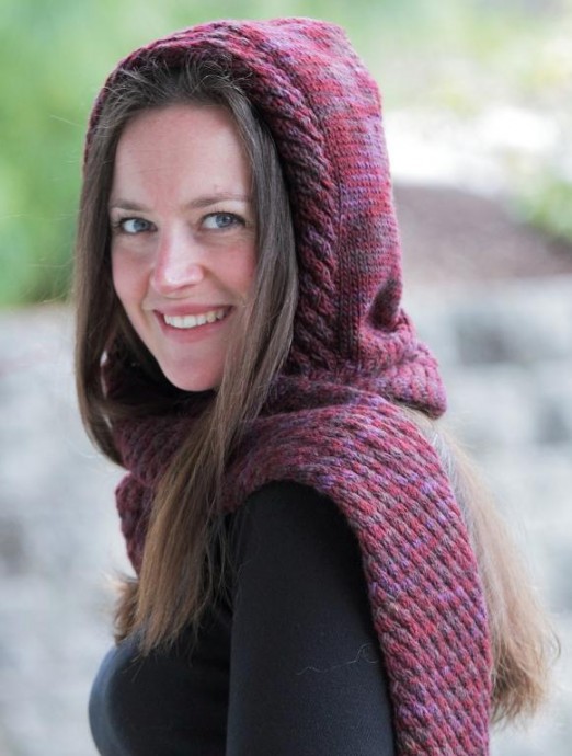 Inspiration. Crochet Hooded Scarves.