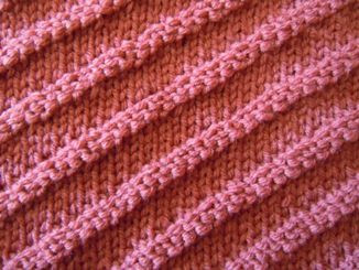 ​Knit 3D Diagonal Pattern