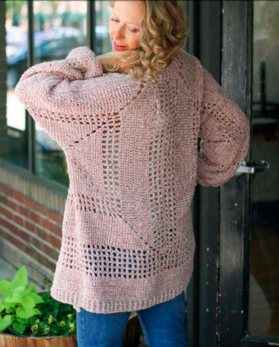 ​Velour Crochet Jacket