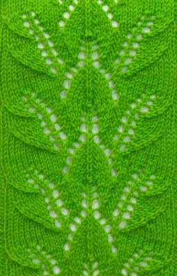 ​Double Leaves Knit Stitch