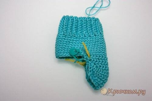 Child's Green Grass Crochet Socks