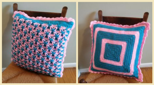 ​Polish Star Crochet Pillow