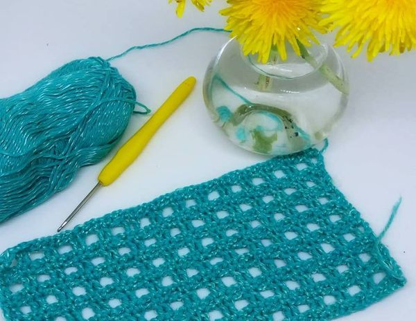 Crochet Net With Squares