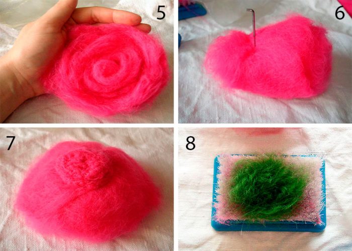 ​Felting Rose