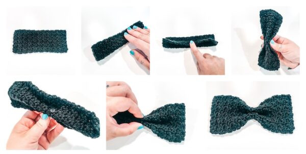 Helping our users. ​Crochet Bow Scrunch.