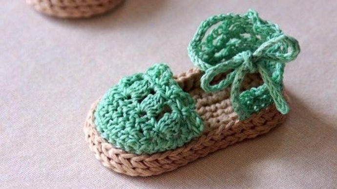 Inspiration. Crochet Summer Booties for Baby Girls.