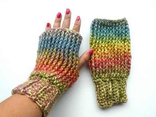 ​Up North Crochet Fingerless Gloves