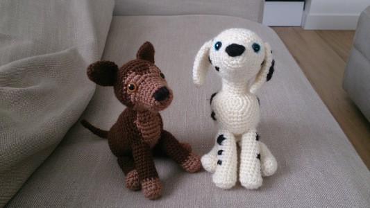 Inspiration. Crochet Amigurumi Dogs.