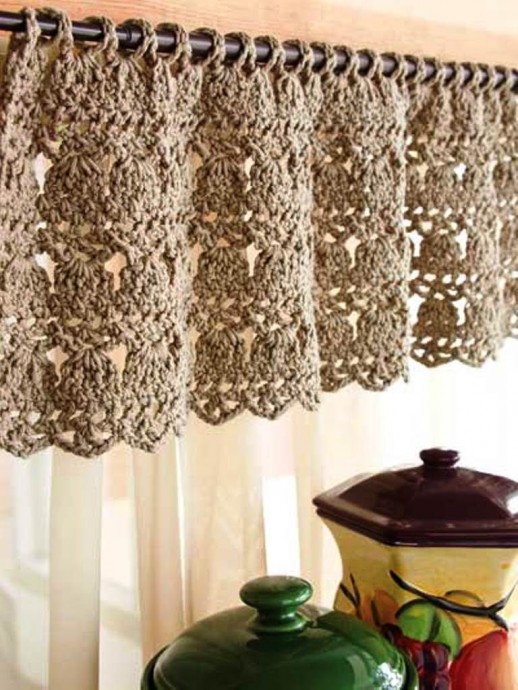 Inspiration. Crochet Curtains.