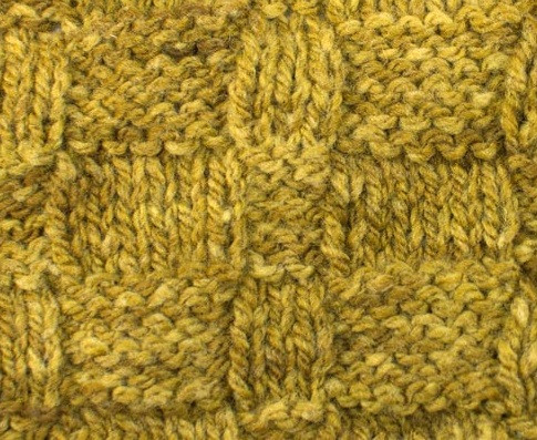 ​Knit Banded Basket Pattern