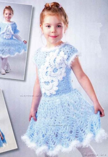 ​Light-Blue Dress for Girl