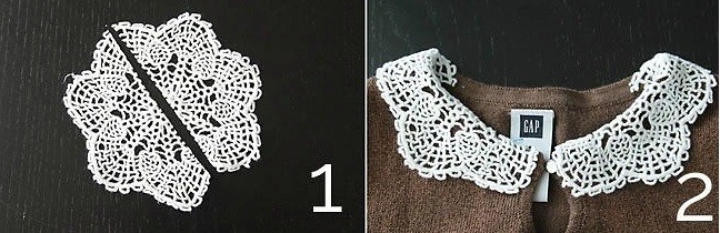 Crochet Colar from Doily