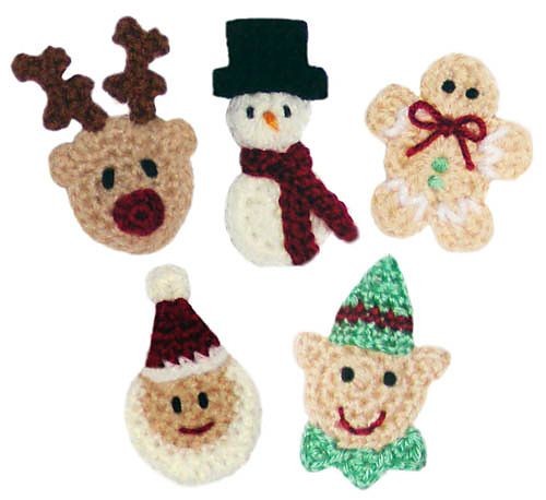 Inspiration. Crochet Christmas Appliques.