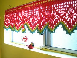 Inspiration. Crochet Curtains.