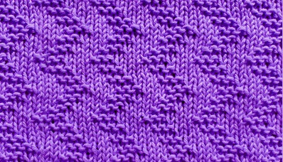 Vertical Zigzags Knit Pattern