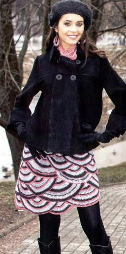 Crochet Fishscale Skirt Crochet Fishscale Skirt