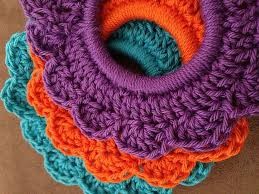 Inspiration. Crochet Scrunches.