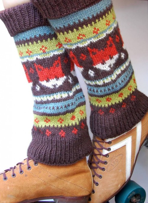 Inspiration. Knit Legwarmers.