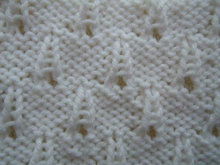 ​Knit Rain Drop Pattern