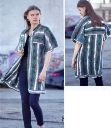 Crochet Striped Cardigan Crochet Striped Cardigan