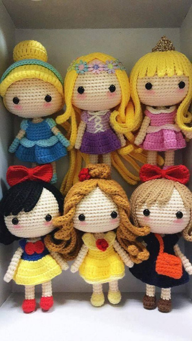 Inspiration. Crochet Disney Princesses.