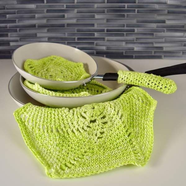 Inspiration. Crochet Pan Protection.