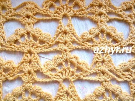 Relief Crochet Seashells Stitch