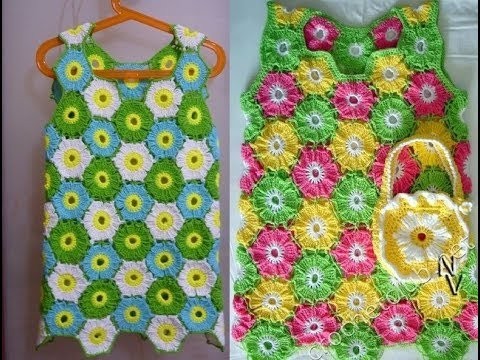 Inspiration. Crochet Dresses for Girls.