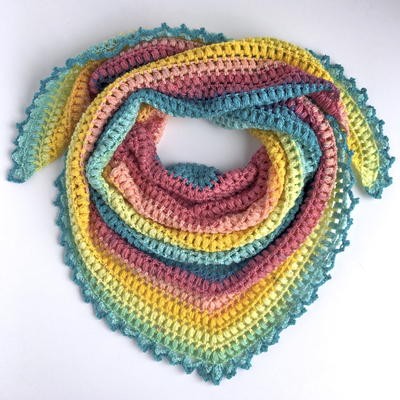 Inspiration. Crochet Summer Scarves.