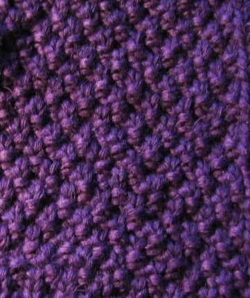 Purple Knit Mittens