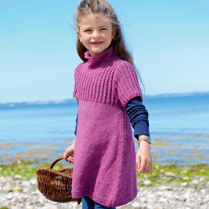 ​Purple Knit Tunic for Girl