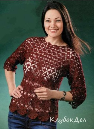 How to Create a Stylish Pullover with Flower Motifs Using Burgundy Yarn and Crochet Techniques How to Create a Stylish Pullover with Flower Motifs Using Burgundy Yarn and Crochet Techniques