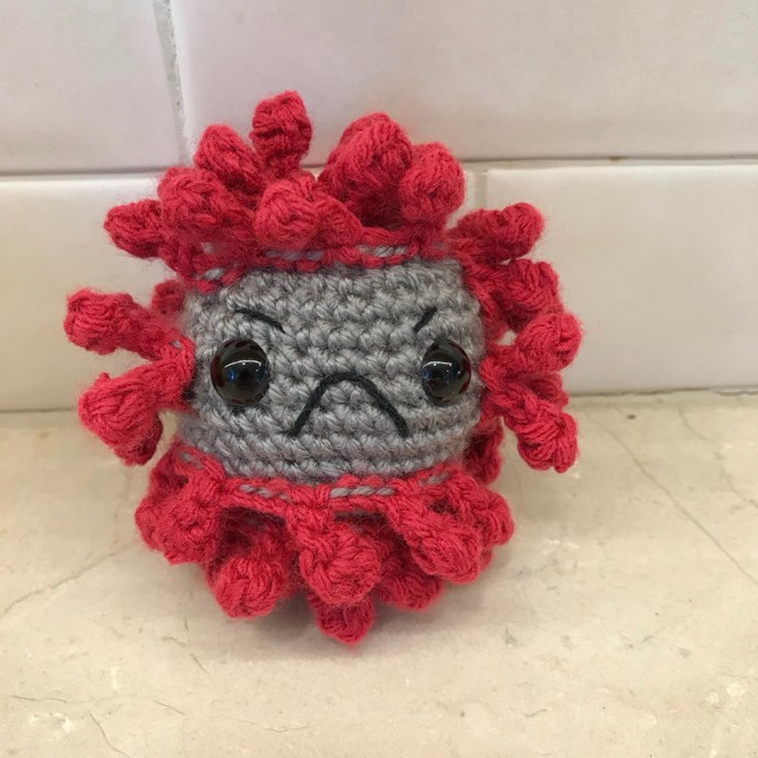 Complete Amigurumi Pattern for a Cute Character with a Spiky Corona Complete Amigurumi Pattern for a Cute Character with a Spiky Corona