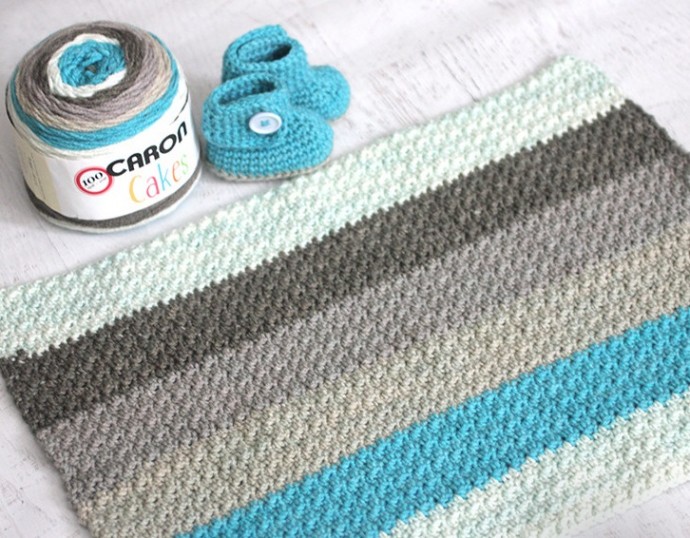Helping our users. ​Crochet Set of Baby Booties and Blanket.