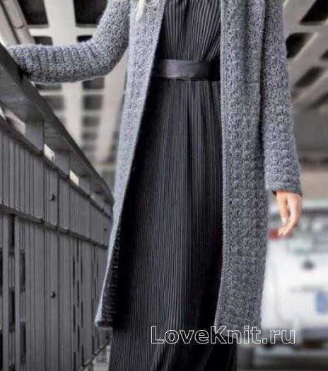 Crochet Grey Coat