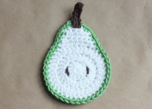 ​Crochet Pear Decoration