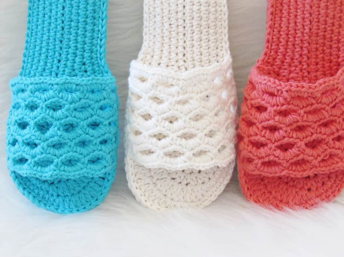 Helping our users. ​Crochet Summer Slippers with Open Toes.