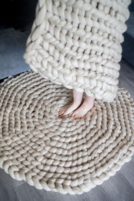 Inspiration. Knit Rugs.