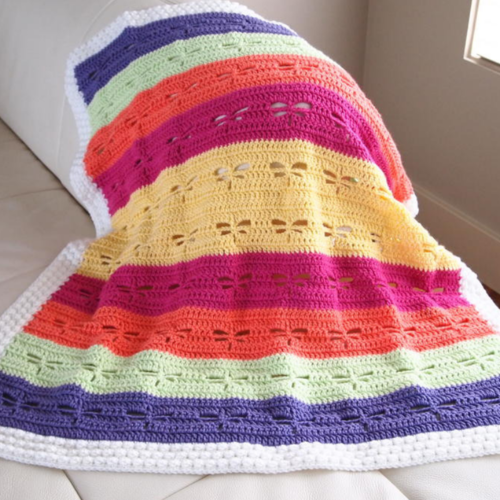 Dragonfly Crochet Baby Blanket Dragonfly Crochet Baby Blanket