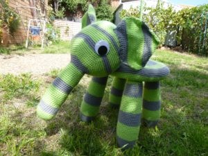 Helping our users. ​Crochet Elephant Stool Cover.