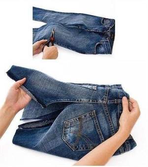 How to Make a Skirt From Old Jeans How to Make a Skirt From Old Jeans